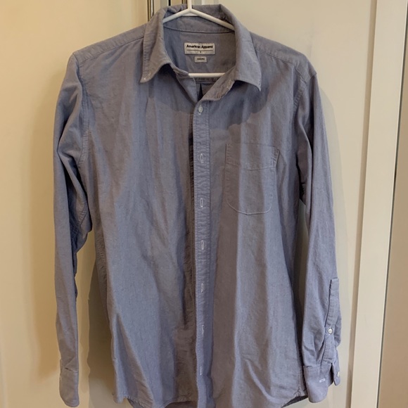 American Apparel Men’s Oxford - Picture 2 of 7
